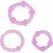 Seven Creations Silicone Comfort Ring Set 3pcs - Lilac, Adjustable Sizes