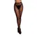 Obsessive Heart Patterned Sheer Black Tights One Size