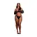 Dreamgirl Plus Size Opera Gloves Black with Gold Glitter XL-4XL