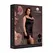Obsessive Plus Size Silk Dress Black with Criss Cross Back and Slit