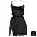 Obsessive Plus Size Silk Dress Black with Criss Cross Back and Slit