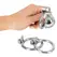 Fetish Collection Mini Cock Cage Metal Chastity Device Set, Silver, 4.3 cm