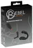Rebel RC Prostate Plug & Dual Support Ring Set, Silicone, Black