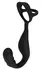 Rebel RC Prostate Plug & Dual Support Ring Set, Silicone, Black