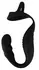 Rebel RC Prostate Plug & Dual Support Ring Set, Silicone, Black