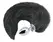 Alive Black & White Fox Tail S - Small Metal Plug with Synthetic Tail