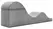 Liberator Aria Flip Chaise Grey - Ergonomic Foldable Lounge Seat