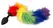 You2Toys Rainbow Fluffy Tail Silicone Plug - 42 cm Multicolor