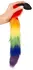 You2Toys Rainbow Fluffy Tail Silicone Plug - 42 cm Multicolor
