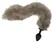 You2Toys Fluffy Tail Plug Grey - Silicone Model with Soft Faux Fur, 45 cm
