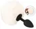 You2Toys Fluffy Tail Silicone Plug S White - Soft Faux Fur, Compact Size