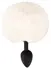 You2Toys Fluffy Tail Silicone Plug S White - Soft Faux Fur, Compact Size