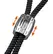 Rebel Heavy Rope Double Silicone Adjustable Strap with Metal Weight Black
