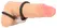 Rebel Heavy Rope Double Silicone Adjustable Strap with Metal Weight Black