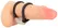 Rebel Heavy Rope Double Silicone Adjustable Strap with Metal Weight Black