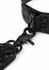 AVANZA VANTAGE 8 Signature Collar & Short Leash Black PU Leather