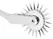 Fetish Collection Silver Single Pinwheel Steel Precision Tool 18.5cm