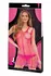 Lapdance Shredded Mini Dress Pink OS - Stretch Nylon-Spandex Mesh