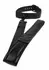 AVANZA VANTAGE 8 Signature Collar & Leash Black PU Leather Set