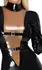 LateX Elegant Black Latex Dress S with Transparent Front Insert