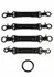 AVANZA VANTAGE 8 Precision Hogtie Black PU Leather Restraint System