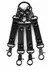 AVANZA VANTAGE 8 Precision Hogtie Black PU Leather Restraint System