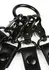 AVANZA VANTAGE 8 Precision Hogtie Black PU Leather Restraint System