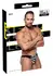 Black Level Vinyl Briefs XL - Glossy Black with Silver Stripe & Zip