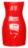 Black Level Mini Dress Red S - Shiny Vinyl Tube Design, Strapless Fit