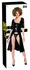 Black Level Vinyl 2-in-1 Dress & Coat Set, Shiny Black, Size M