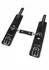 AVANZA FEROS Croc-Embossed PU Leather Wrist Cuffs, Adjustable, Black