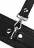 AVANZA FEROS Croc-Embossed PU Leather Wrist Cuffs, Adjustable, Black