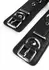 AVANZA FEROS Croc-Embossed PU Leather Wrist Cuffs, Adjustable, Black