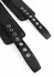 AVANZA FEROS Croc-Embossed PU Leather Wrist Cuffs, Adjustable, Black