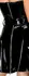 Black Level Vinyl Strapless Dress Flared XL - Shiny Black, Belted Design