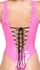 Black Level Vinyl Body Pink XL Adjustable Lacing Bodysuit