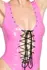 Black Level Vinyl Body Pink L Adjustable Lace-Up Design