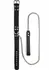 AVANZA FEROS Croc-Embossed PU Leather Collar & Leash Set Black