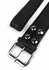 AVANZA FEROS Croc-Embossed PU Leather Collar & Leash Set Black