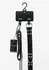 AVANZA FEROS Croc-Embossed PU Leather Collar & Leash Set Black