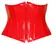 Black Level Waist Cincher Red S - Shiny Vinyl, Shaping System