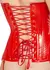 Black Level Red Vinyl Strapless Corset XL Adjustable Shaping Design