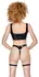 Black Level Vinyl Set Crop Top & Thong with Adjustable Straps S