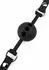 AVANZA FEROS Croc-Embossed Adjustable PU Leather Ball Gag Black