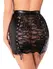 Noir Handmade Orgia Powerwetlook Skirt with Lace XL Black