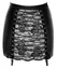 Noir Handmade Orgia Powerwetlook Mini Skirt with Lace Back L