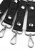 AVANZA FEROS Croc-Embossed PU Leather Hogtie Restraint System Black
