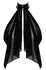 Noir Handmade Orgia Black Tulle Bolero S - Sheer Cape with Wetlook Collar