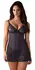 Obsessive Nightly Blue Chemise Set M/L - Elegant Lace Look, Blue