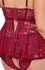 Cottelli CURVES Babydoll 2XL Dark Red Lace & Velvet Set